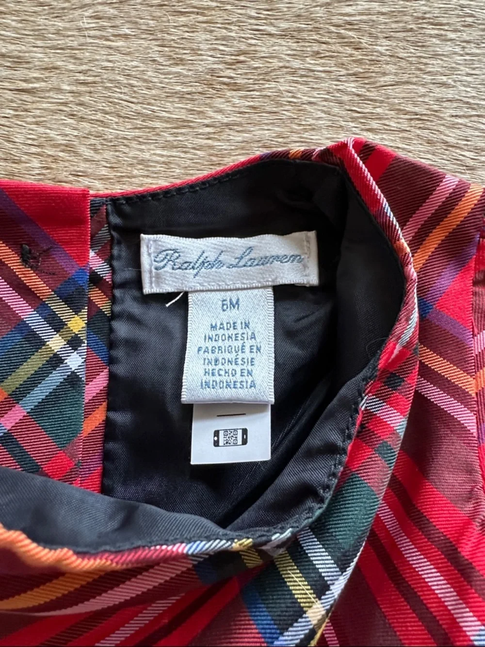 Ralph Lauren Red Tartan Plaid Fit-and-Flare Dress